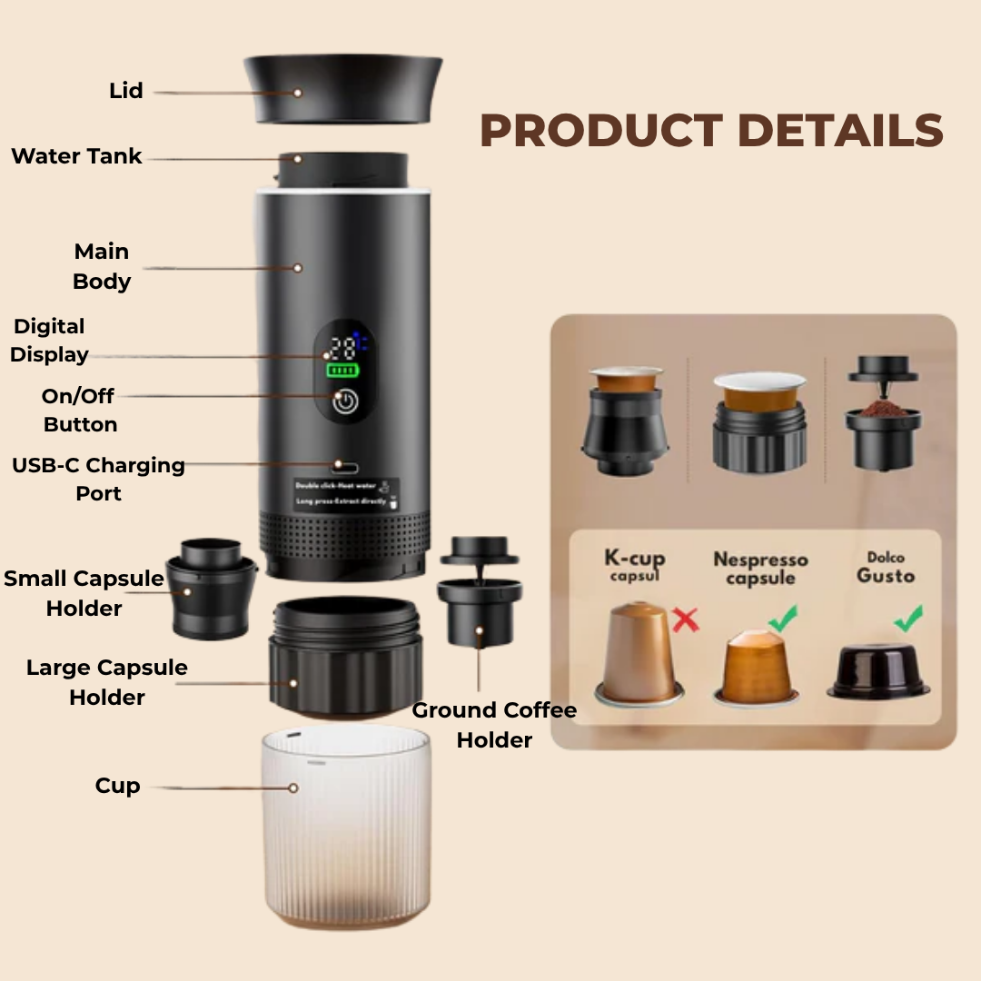 Smart Portable Coffee Maker 3-in-1®